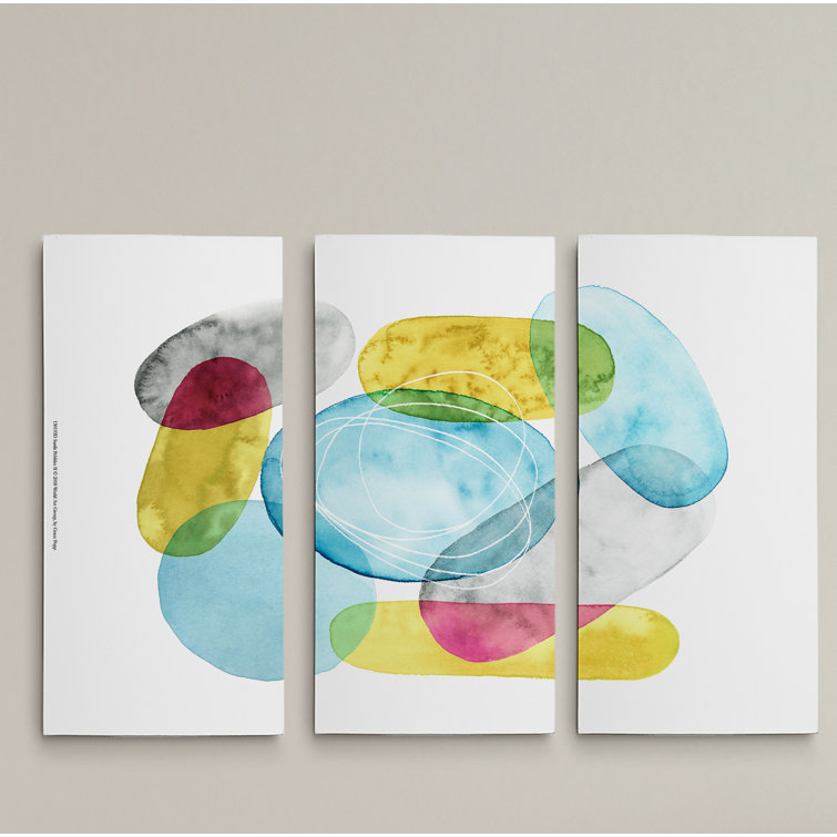 Wrought Studio 3 Piece Graphic Art on Canvas Wayfair